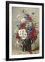 Still Life of Poppies, Daisies and Cornflowers-Eugene Henri Cauchois-Framed Giclee Print