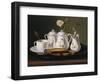 Still Life of Porcelain and Biscuits, 1872-George Forster-Framed Premium Giclee Print