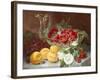 Still Life of Raspberries in a Glass Bowl-Eloise Harriet Stannard-Framed Giclee Print