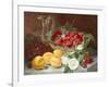 Still Life of Raspberries in a Glass Bowl-Eloise Harriet Stannard-Framed Giclee Print