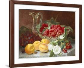 Still Life of Raspberries in a Glass Bowl-Eloise Harriet Stannard-Framed Giclee Print