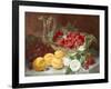 Still Life of Raspberries in a Glass Bowl-Eloise Harriet Stannard-Framed Giclee Print