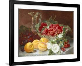 Still Life of Raspberries in a Glass Bowl-Eloise Harriet Stannard-Framed Giclee Print