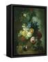 Still Life of Roses and Delphiniums-Georgius Jacobus J. van Os-Framed Stretched Canvas