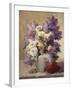 Still Life of Roses and Lilacs-Georges Jeannin-Framed Giclee Print