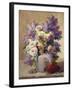 Still Life of Roses and Lilacs-Georges Jeannin-Framed Giclee Print