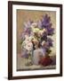 Still Life of Roses and Lilacs-Georges Jeannin-Framed Giclee Print