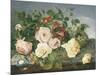 Still Life of Roses and Morning Glory-Eloise Harriet Stannard-Mounted Giclee Print