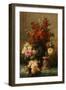 Still Life of Roses and Other Flowers-Jean Baptiste Claude Robie-Framed Premium Giclee Print