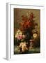 Still Life of Roses and Other Flowers-Jean Baptiste Claude Robie-Framed Premium Giclee Print