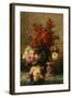 Still Life of Roses and Other Flowers-Jean Baptiste Claude Robie-Framed Giclee Print