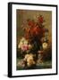 Still Life of Roses and Other Flowers-Jean Baptiste Claude Robie-Framed Giclee Print