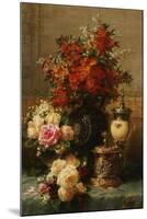 Still Life of Roses and Other Flowers-Jean Baptiste Claude Robie-Mounted Giclee Print