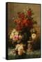 Still Life of roses and other flowers-Jean Baptiste Robie-Framed Stretched Canvas