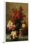 Still Life of roses and other flowers-Jean Baptiste Robie-Framed Giclee Print