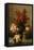 Still Life of roses and other flowers-Jean Baptiste Robie-Framed Stretched Canvas