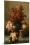 Still Life of roses and other flowers-Jean Baptiste Robie-Mounted Giclee Print