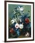 Still Life of Roses and Poppies-Johann Drechsler-Framed Premium Giclee Print