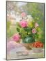 Still Life of Roses and Strawberries-Felix Hippolyte-lucas-Mounted Giclee Print