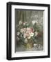 Still Life of Roses, Anemones and Phlox in a Basket-Francois Rivoire-Framed Giclee Print