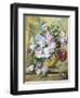 Still Life of Roses, Delphiniums and Tulips-Jacobus Linthorst-Framed Premium Giclee Print