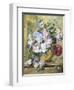 Still Life of Roses, Delphiniums and Tulips-Jacobus Linthorst-Framed Premium Giclee Print