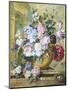 Still Life of Roses, Delphiniums and Tulips-Jacobus Linthorst-Mounted Premium Giclee Print