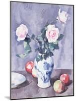 Still Life of Roses in a Blue and White Vase-Samuel John Peploe-Mounted Giclee Print