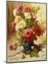 Still Life of Roses in a Vase-Georges Jeannin-Mounted Giclee Print