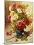 Still Life of Roses in a Vase-Georges Jeannin-Mounted Giclee Print