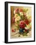 Still Life of Roses in a Vase-Georges Jeannin-Framed Giclee Print