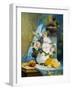 Still Life of Roses with an Orange-Eugene Henri Cauchois-Framed Giclee Print