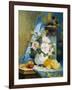 Still Life of Roses with an Orange-Eugene Henri Cauchois-Framed Giclee Print