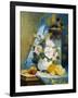 Still Life of Roses with an Orange-Eugene Henri Cauchois-Framed Giclee Print