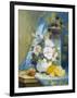Still Life of Roses with an Orange-Eugene Henri Cauchois-Framed Premium Giclee Print