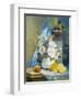 Still Life of Roses with an Orange-Eugene Henri Cauchois-Framed Giclee Print