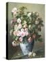 Still Life of Roses-Pierre Gontier-Stretched Canvas