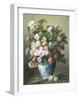 Still Life of Roses-Pierre Gontier-Framed Giclee Print