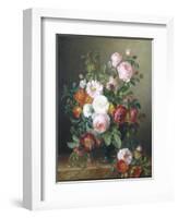 Still Life of Roses-Melanie De Comolera-Framed Giclee Print