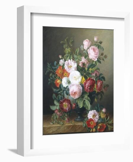 Still Life of Roses-Melanie De Comolera-Framed Giclee Print