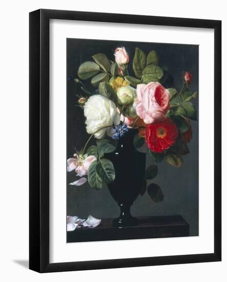 Still Life of Roses-Antoine Berjon-Framed Giclee Print