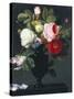 Still Life of Roses-Antoine Berjon-Stretched Canvas