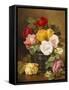 Still Life of Roses-Eloise Harriet Stannard-Framed Stretched Canvas