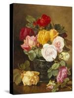 Still Life of Roses-Eloise Harriet Stannard-Stretched Canvas