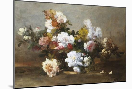 Still Life of Roses-Eugene Petit-Mounted Giclee Print