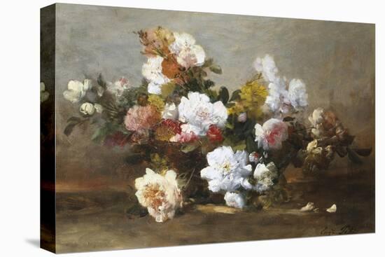 Still Life of Roses-Eugene Petit-Stretched Canvas