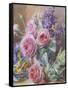 Still Life of Roses-Mary Margetts-Framed Stretched Canvas