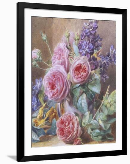 Still Life of Roses-Mary Margetts-Framed Premium Giclee Print