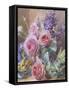 Still Life of Roses-Mary Margetts-Framed Stretched Canvas