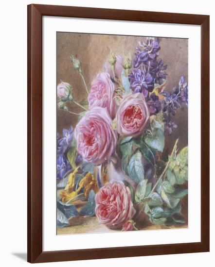 Still Life of Roses-Mary Margetts-Framed Giclee Print